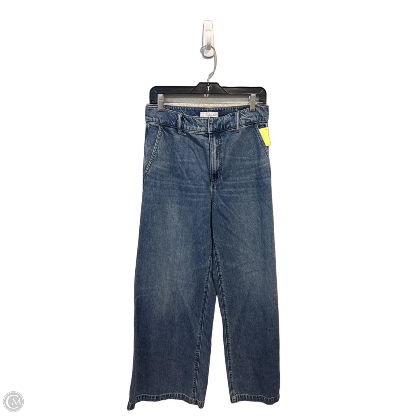 Jeans Wide Leg By Loft In Blue Denim, Size: 4