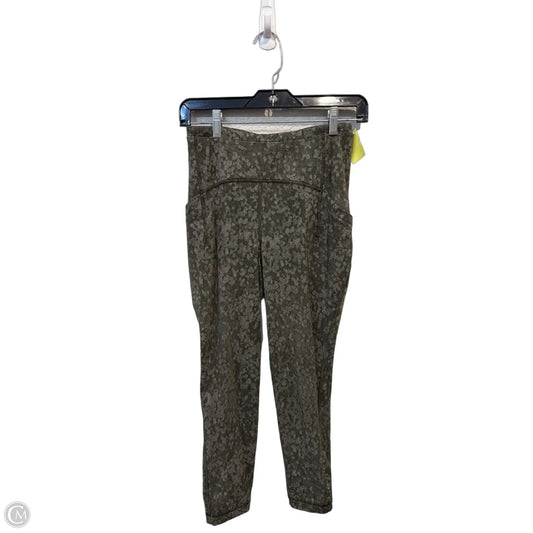 Athletic Leggings By Lululemon In Green, Size: S