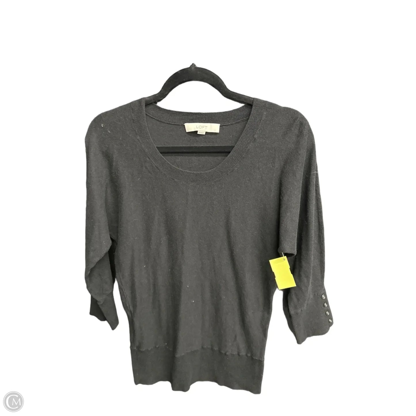 Top Long Sleeve By Loft In Black, Size: S