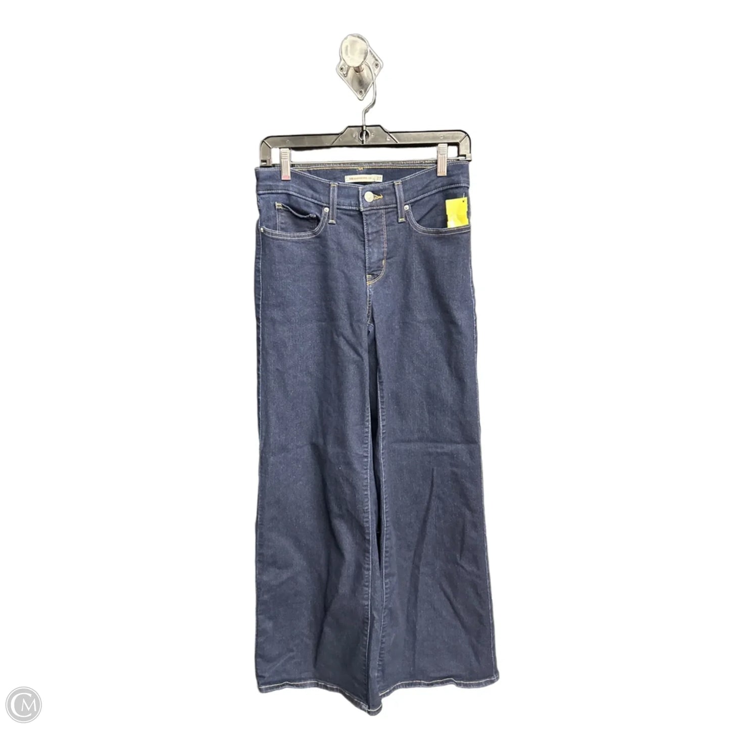 Jeans Wide Leg By Levis In Blue Denim, Size: 4
