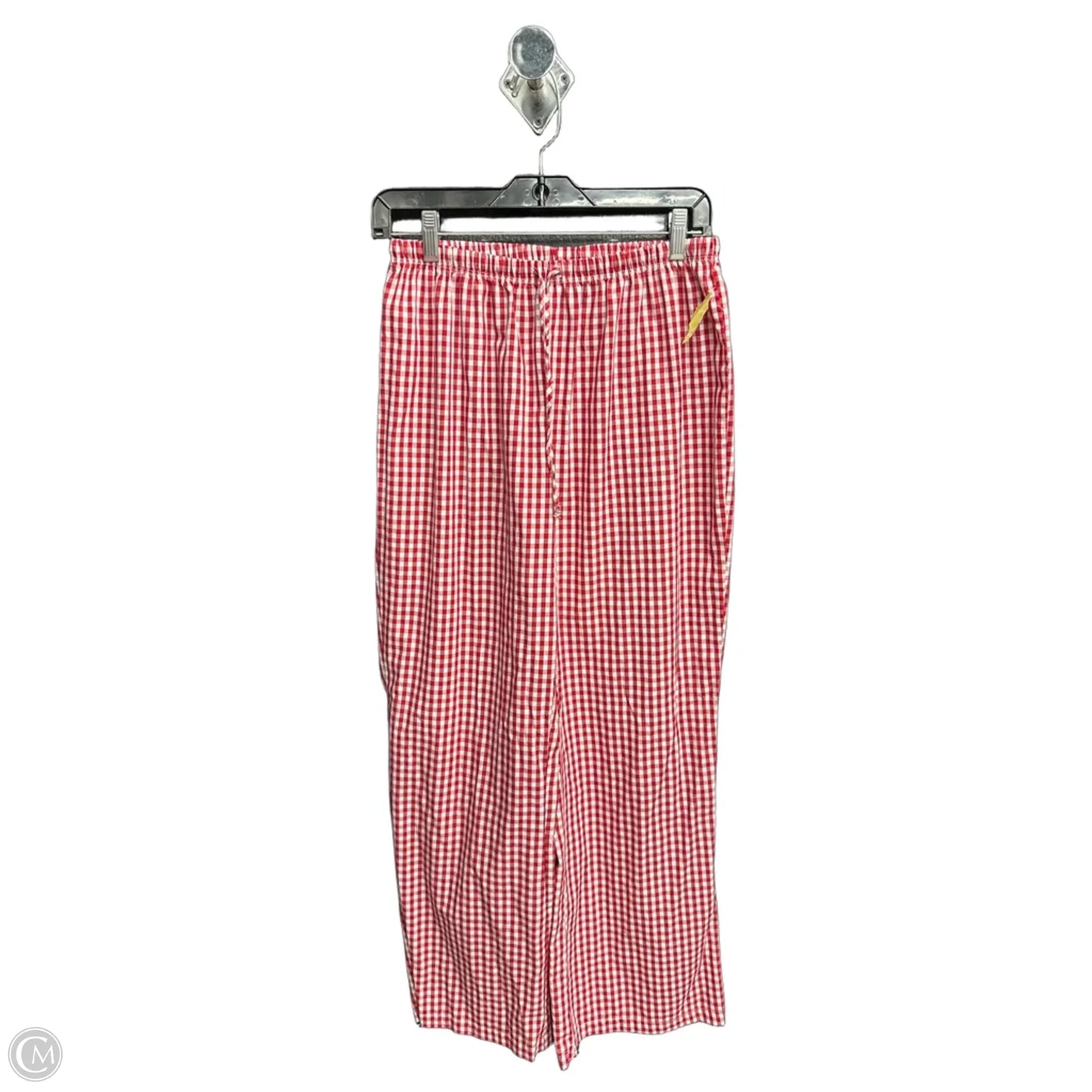 Pants Linen By Just Polly In Plaid Pattern, Size: M