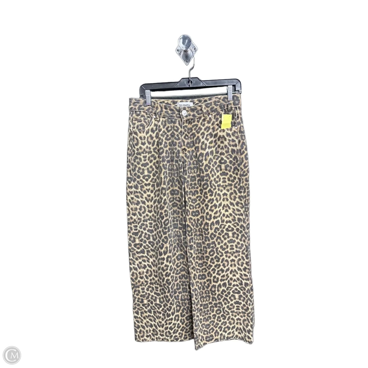 Jeans Wide Leg By Clothes Mentor In Animal Print, Size: 4