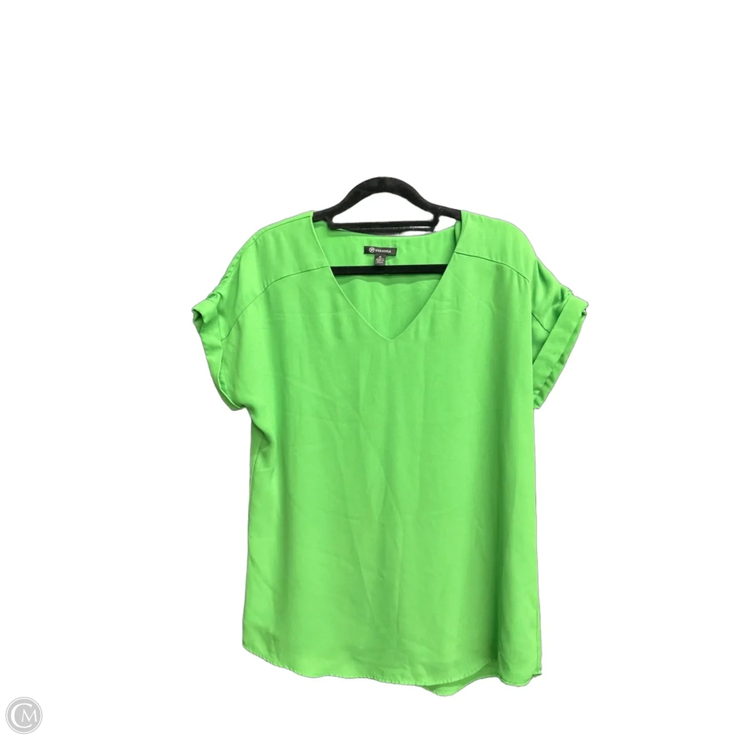 Top Sleeveless By Versona In Green, Size: S
