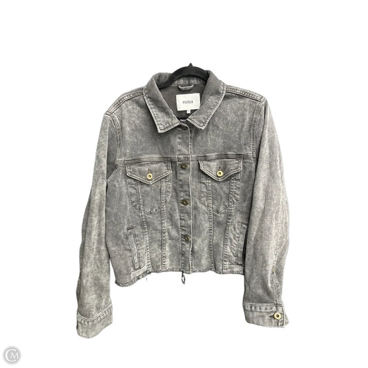 Jacket Denim By Pistola In Black Denim, Size: L