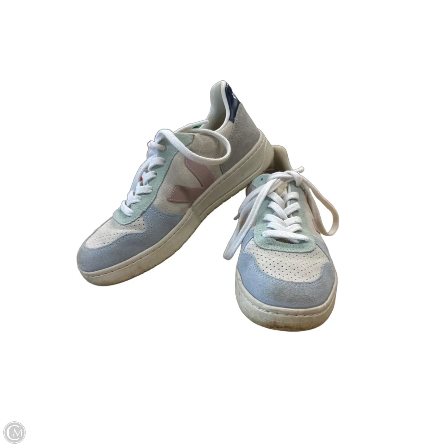 Shoes Sneakers By Veja In Blue & Green, Size: 8