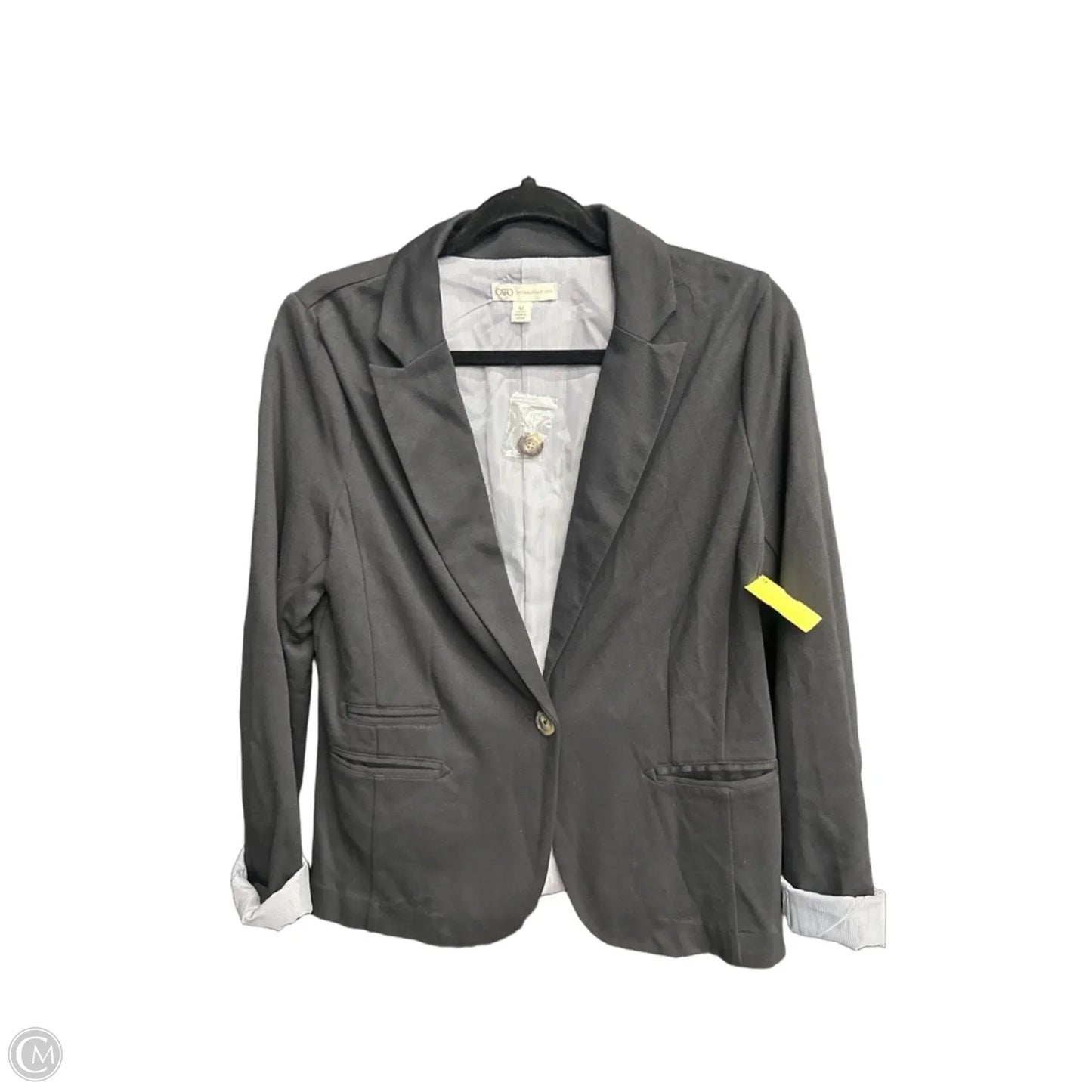 Blazer By Cato In Black & Blue, Size: M