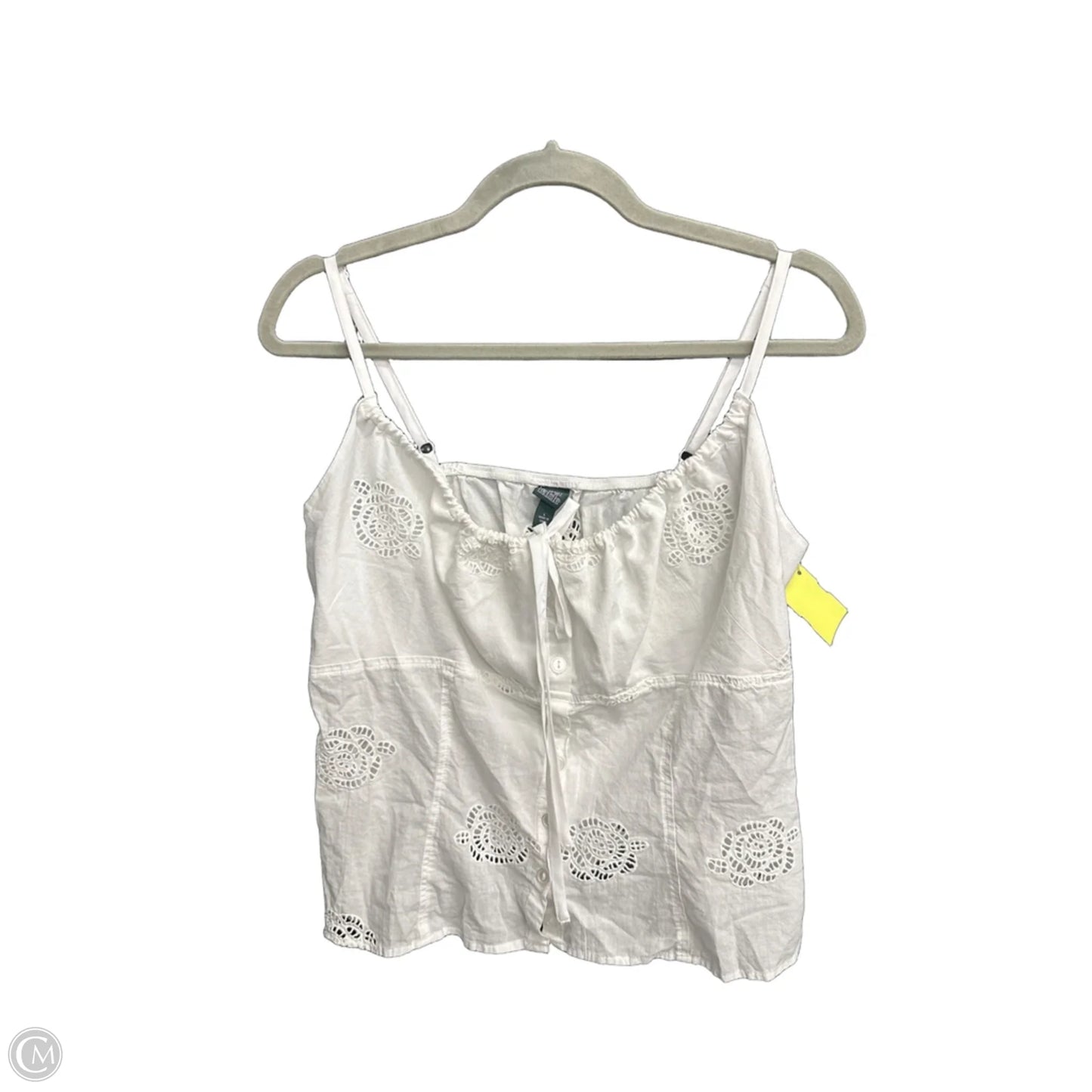 Top Sleeveless By Wild Fable In White, Size: L