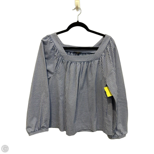 Top Long Sleeve By J. Crew In Striped Pattern, Size: M