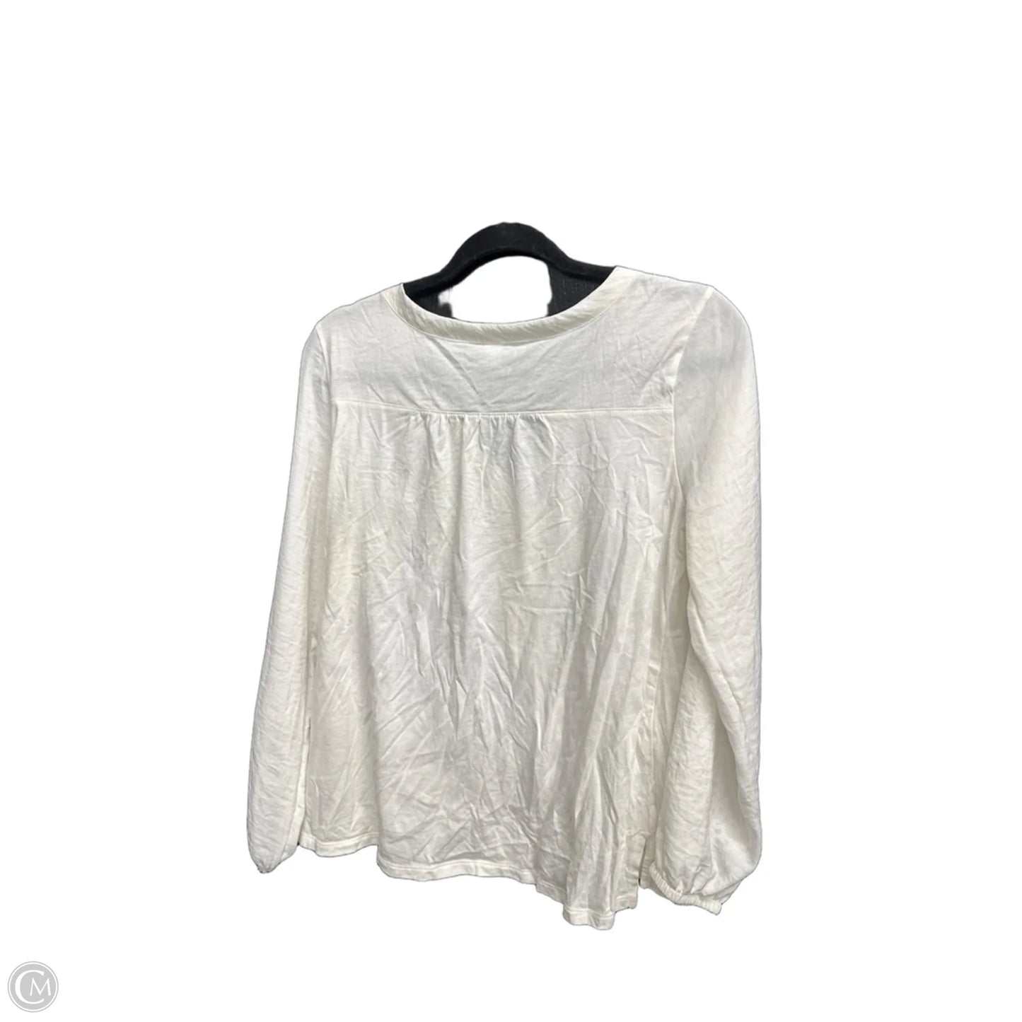 Top Long Sleeve By Old Navy In White, Size: S