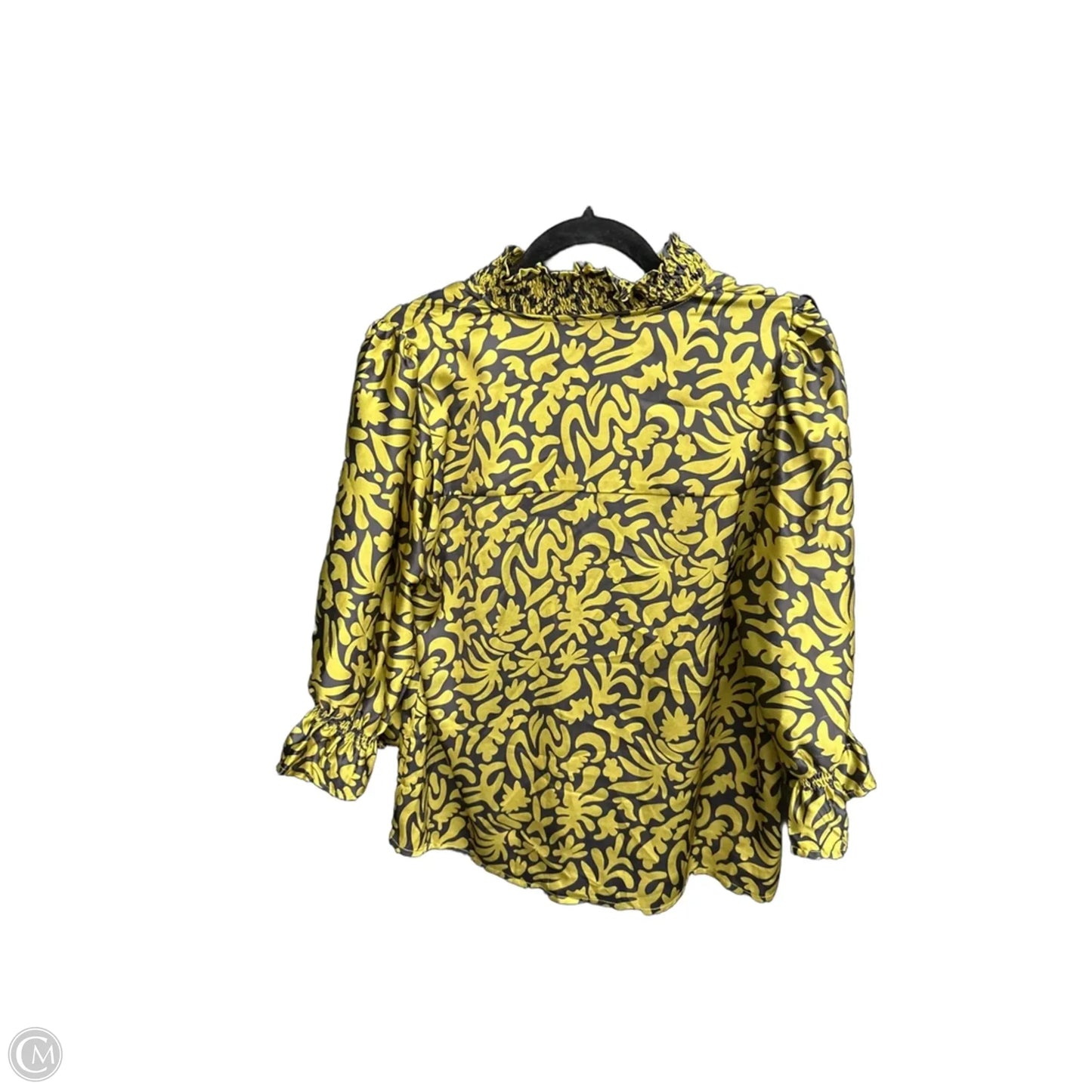 Top Long Sleeve By Thml In Green, Size: S