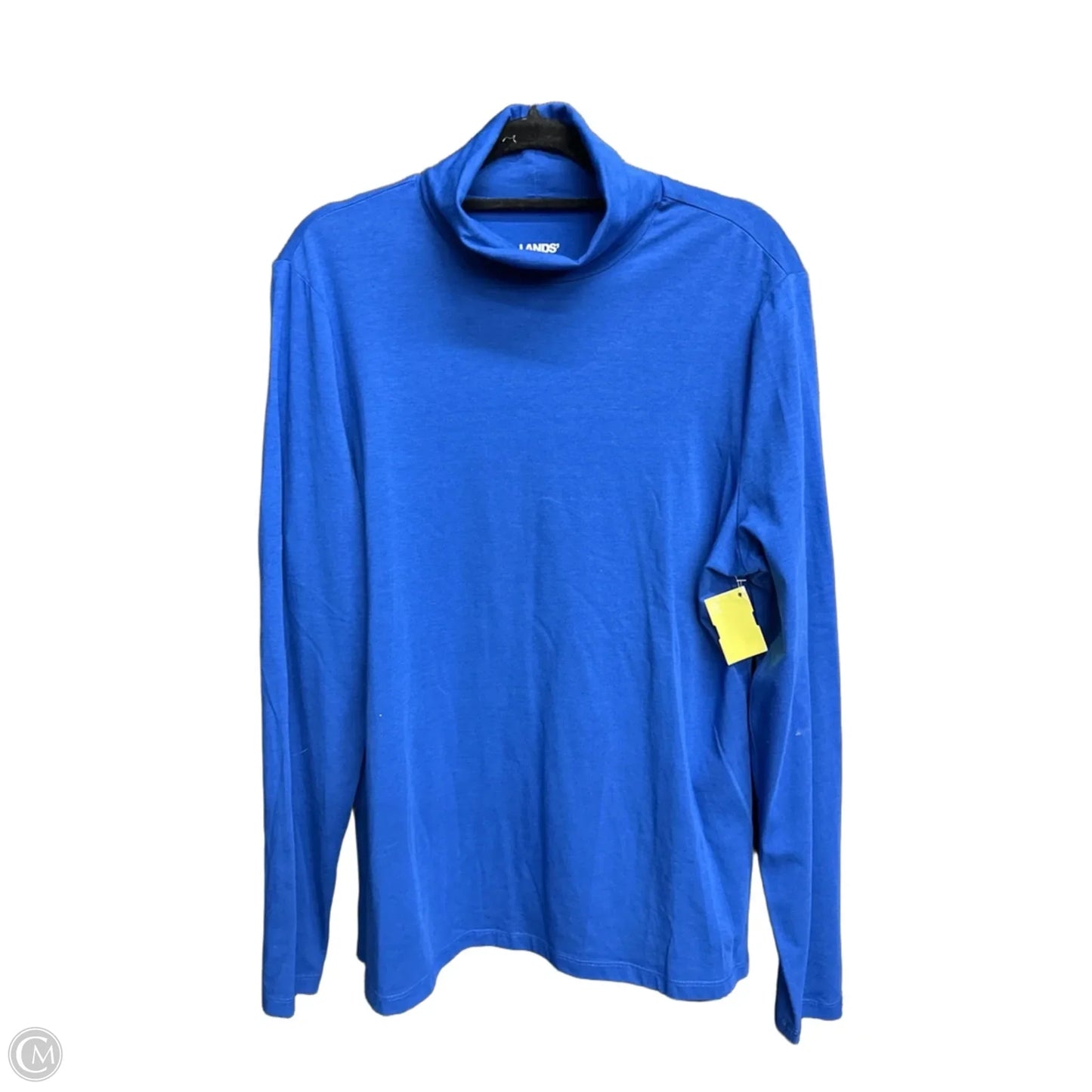 Top Long Sleeve By Lands End In Blue, Size: L