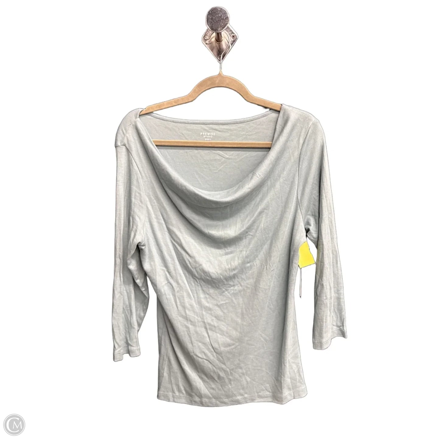 Top Long Sleeve By Premise In Blue, Size: L