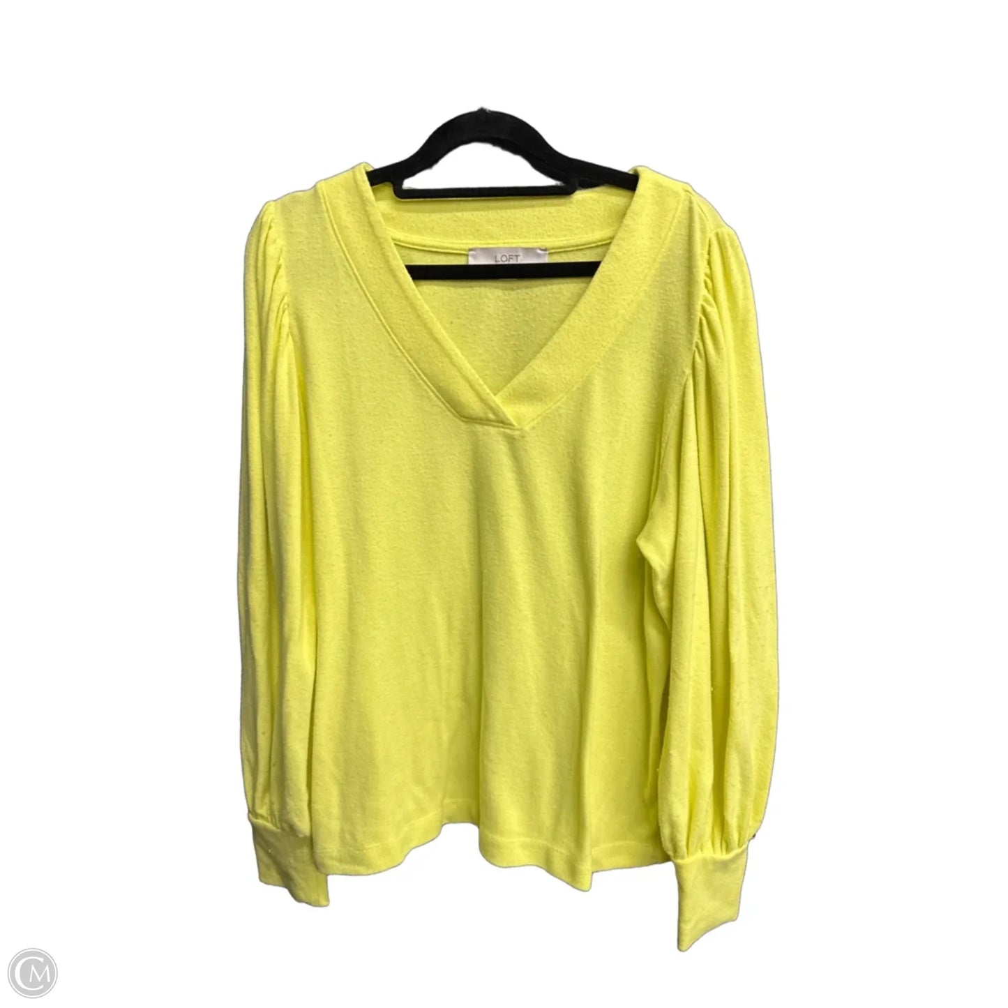 Sweater By Loft In Yellow, Size: L