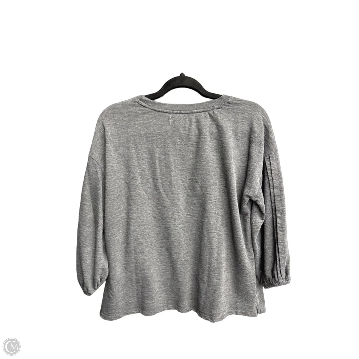 Top Long Sleeve By Wonderly In Grey, Size: M