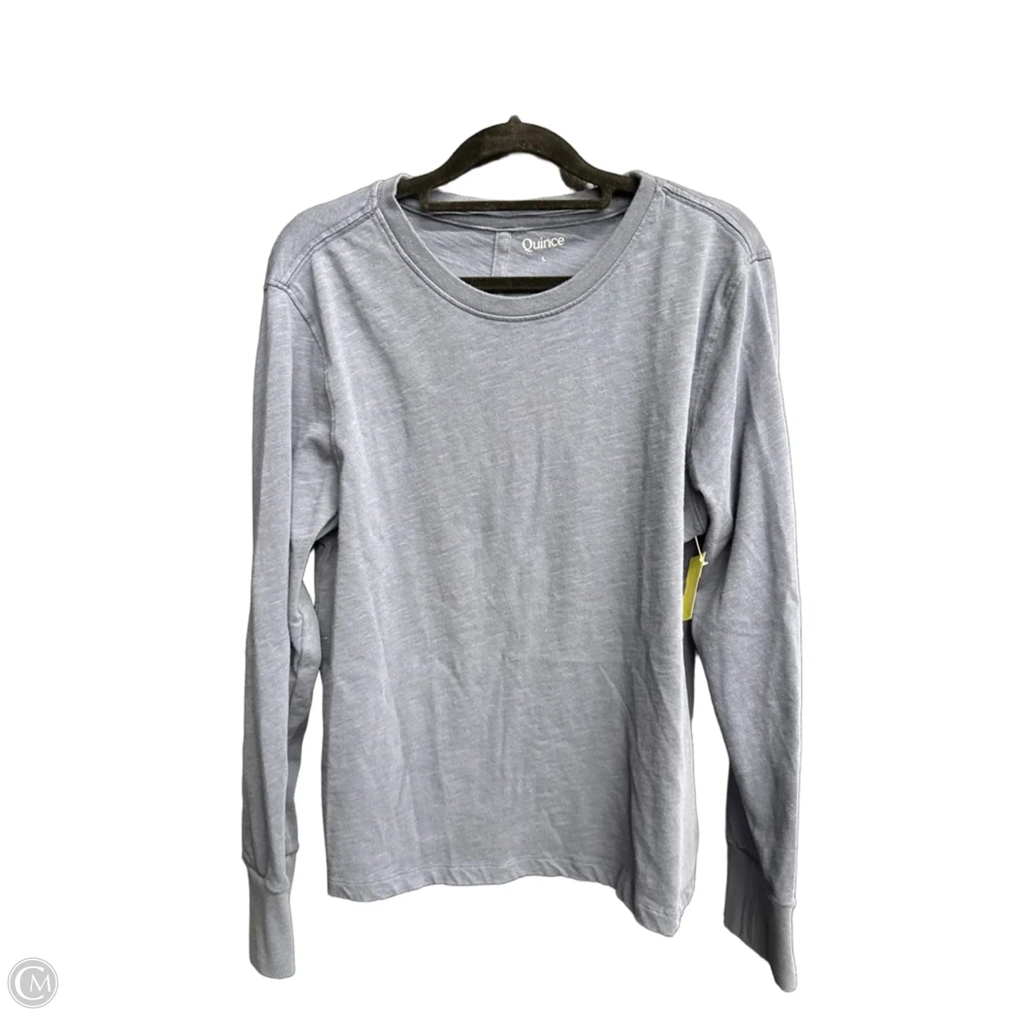 Top Long Sleeve By Quince In Blue, Size: L