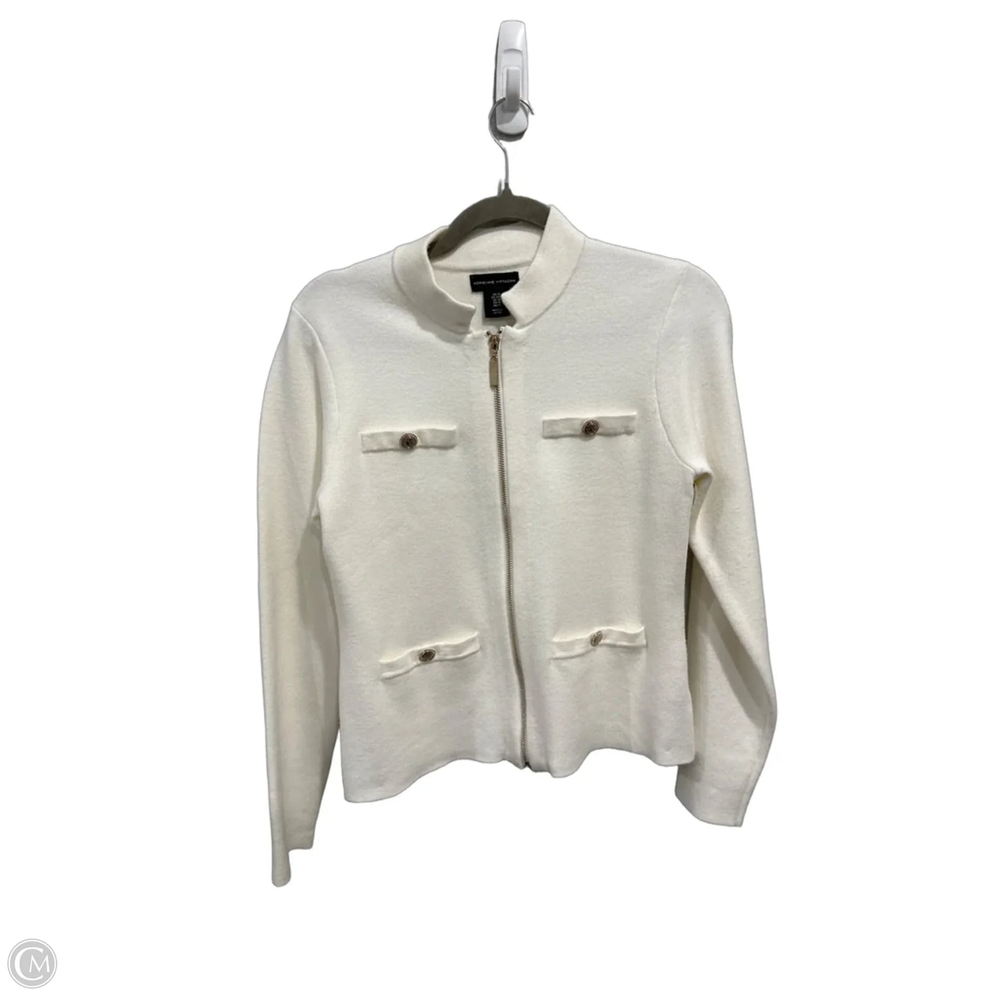Jacket Other By Adrienne Vittadini In White, Size: M