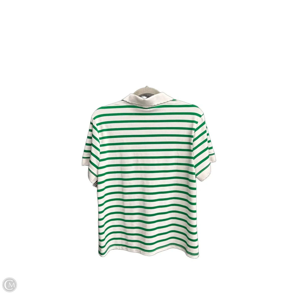 Athletic Top Short Sleeve By J. Crew In Striped Pattern, Size: L