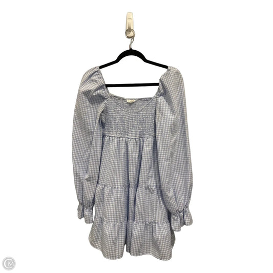 Dress Casual Short By Blu Pepper In Plaid Pattern, Size: M