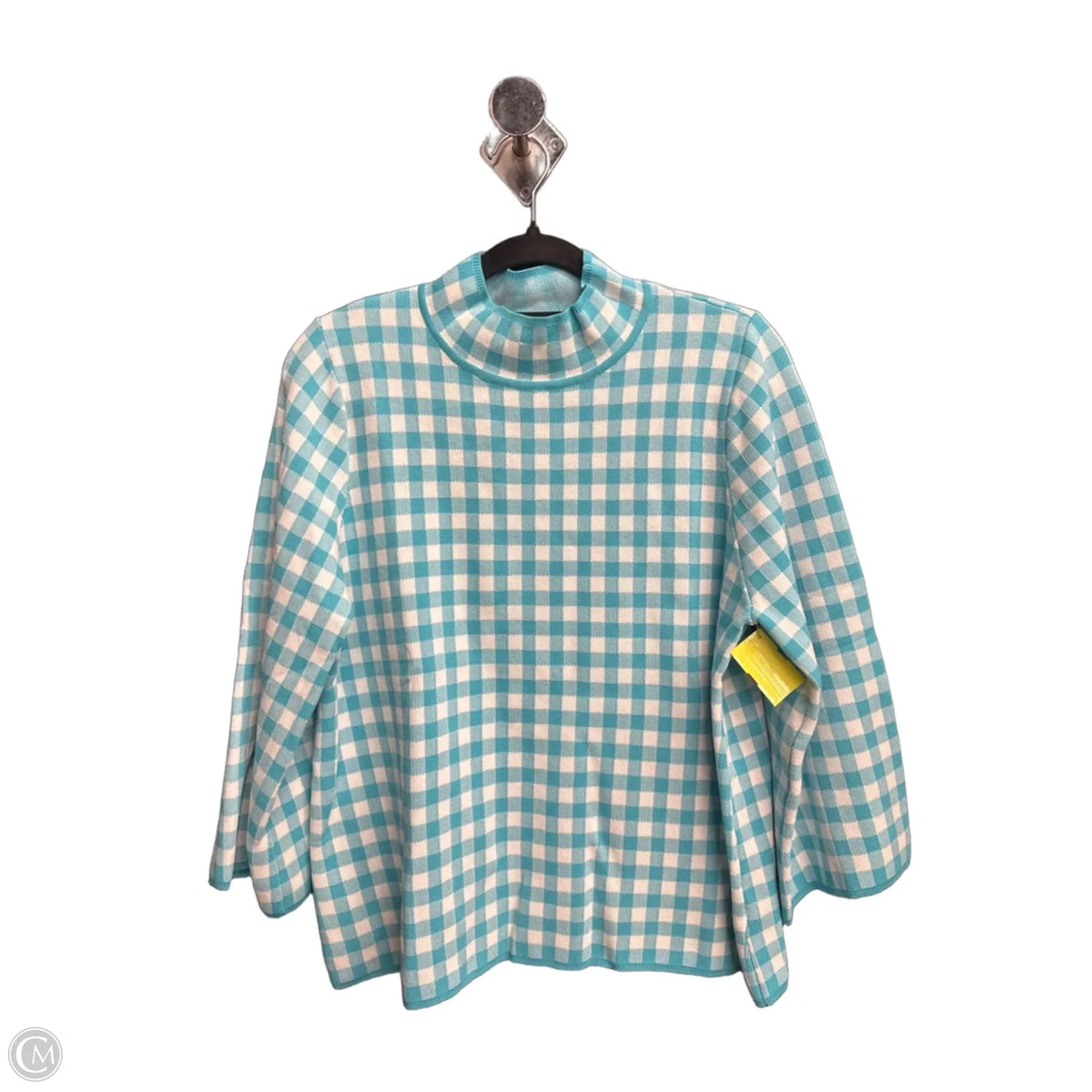Top Long Sleeve By Entro In Plaid Pattern, Size: L