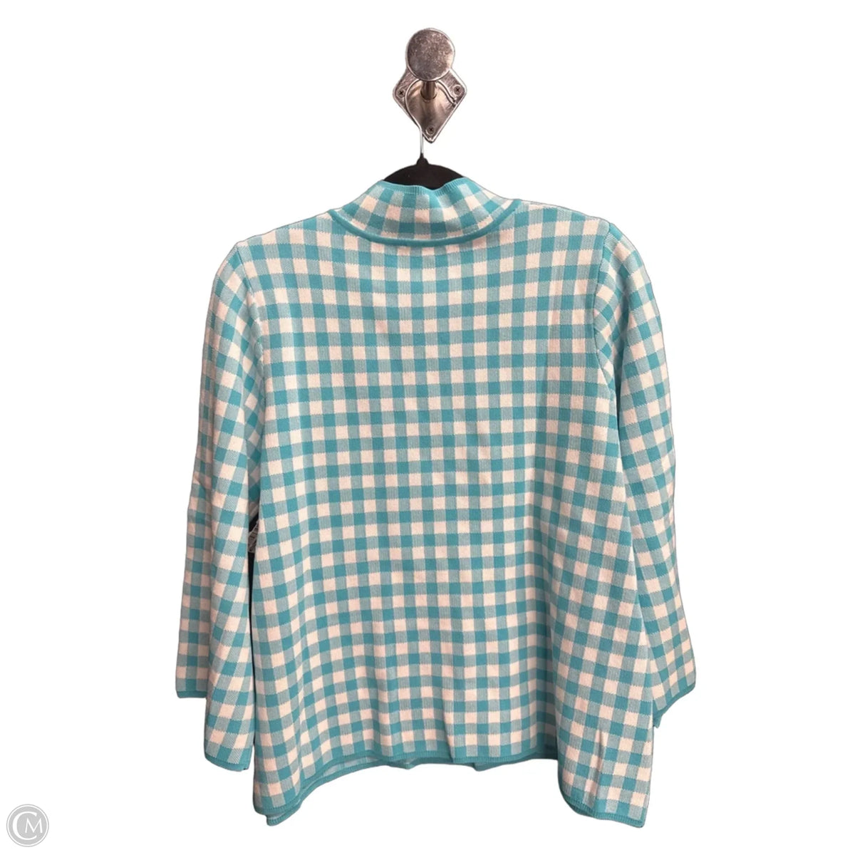 Top Long Sleeve By Entro In Plaid Pattern, Size: L