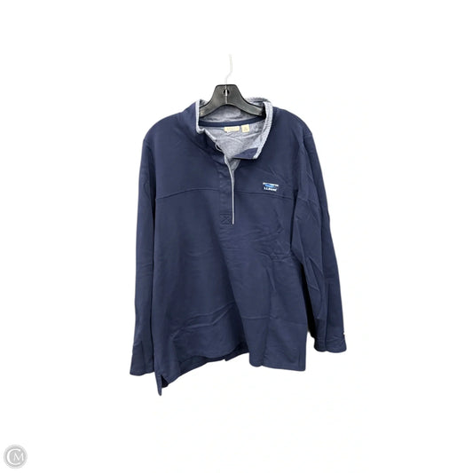 Sweatshirt Collar By L.l. Bean In Navy, Size: 1x