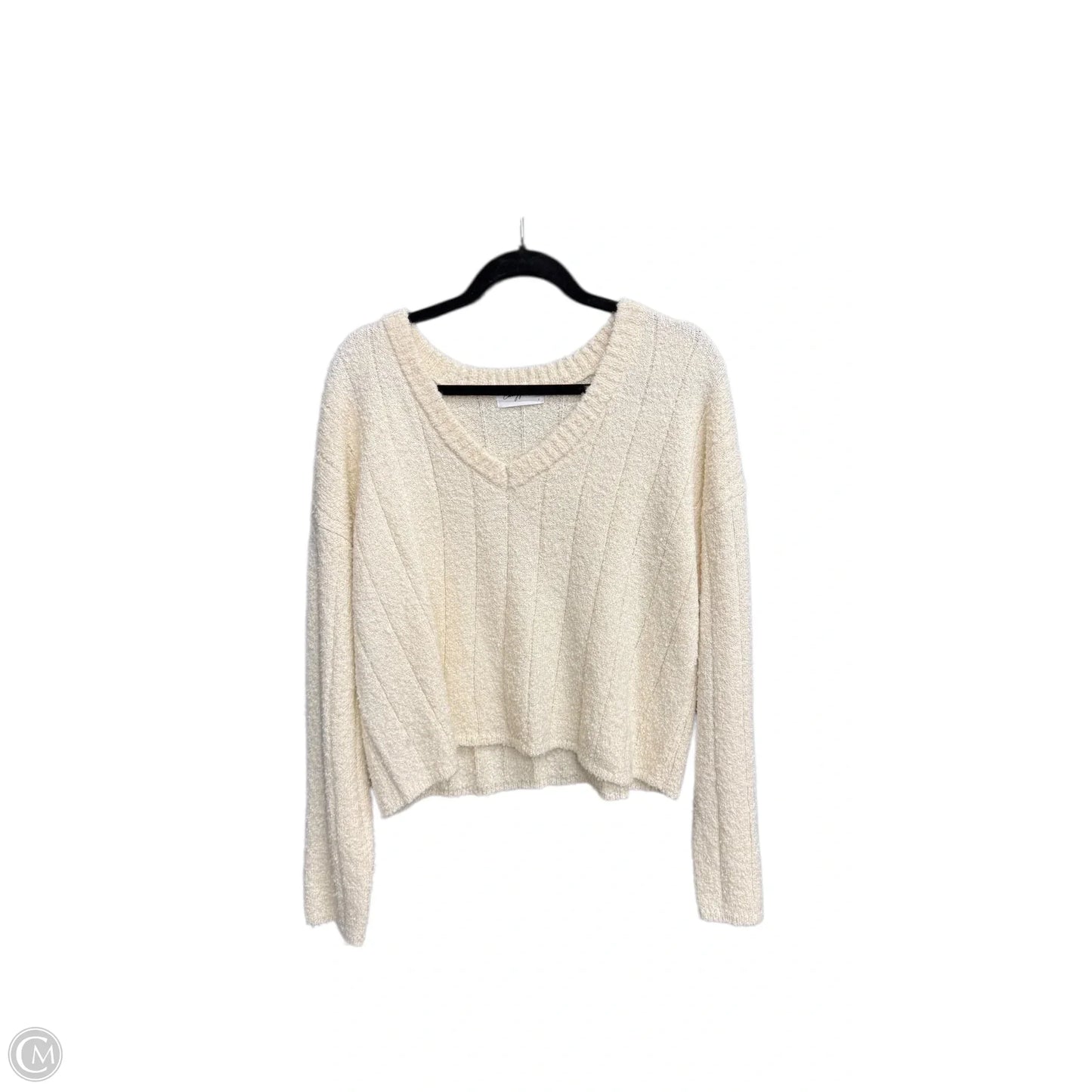 Sweater By Carly Jean In Cream, Size: L