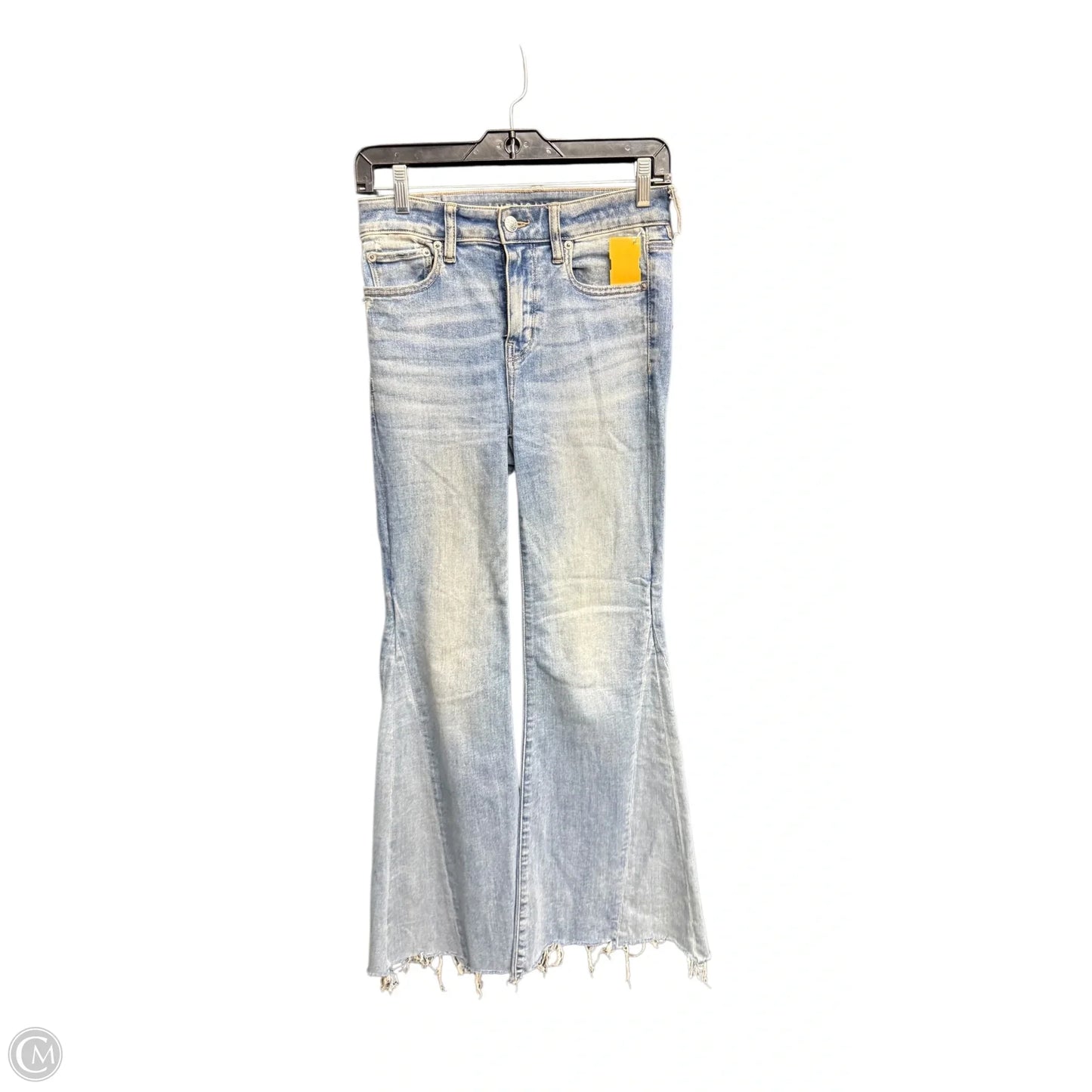 Jeans Flared By American Eagle In Blue Denim, Size: 4