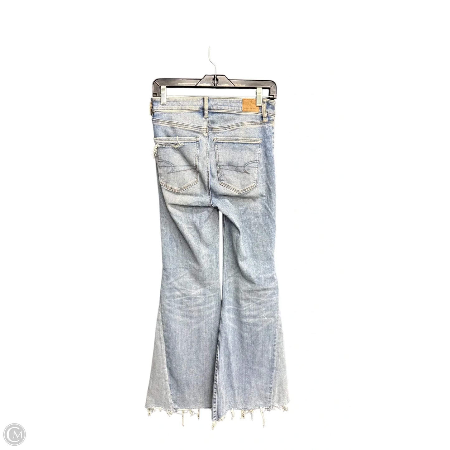 Jeans Flared By American Eagle In Blue Denim, Size: 4