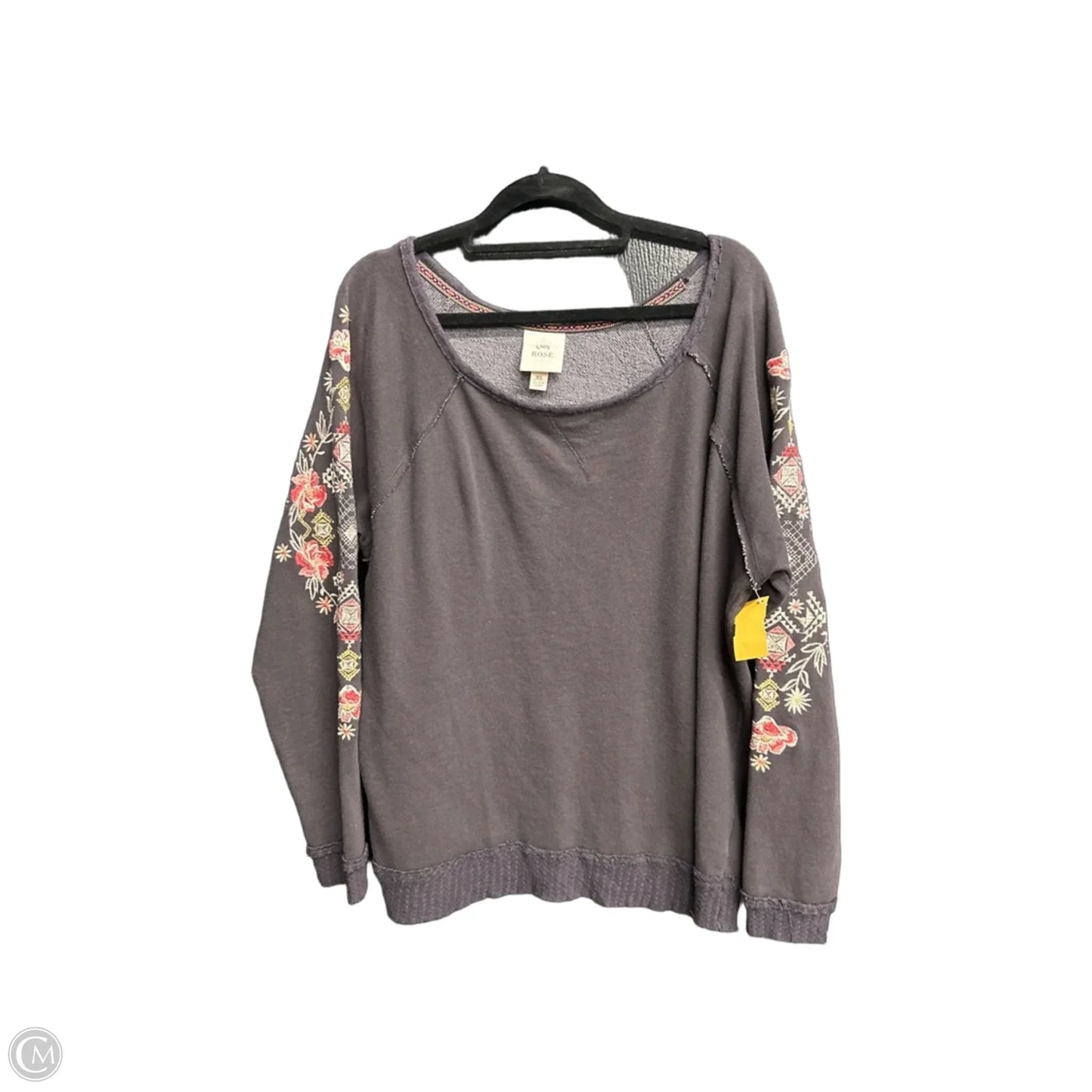 Top Long Sleeve By Knox Rose In Black, Size: Xl
