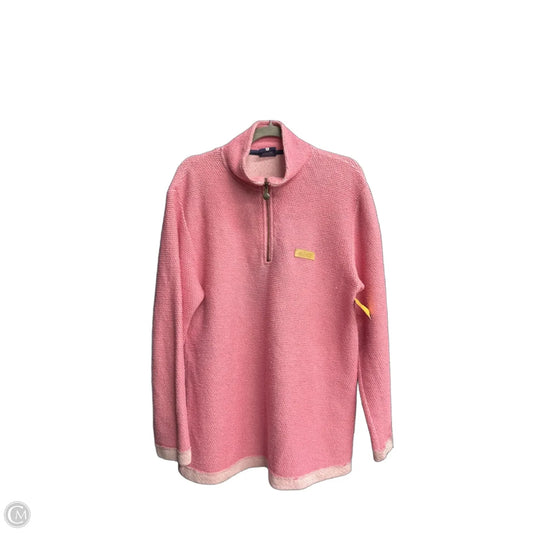 Sweatshirt Collar By Clothes Mentor In Pink, Size: L