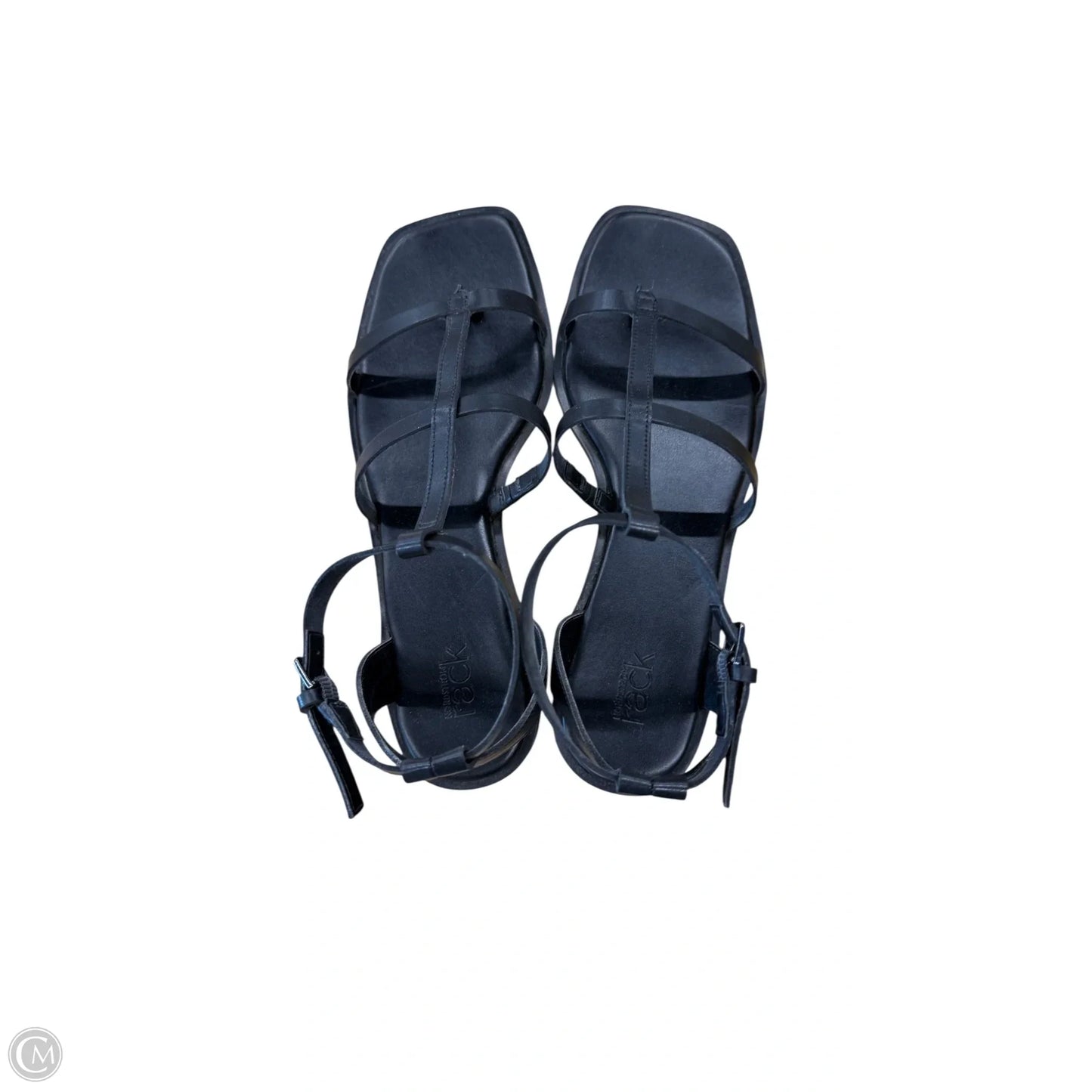 Sandals Flats By Nordstrom In Black, Size: 9