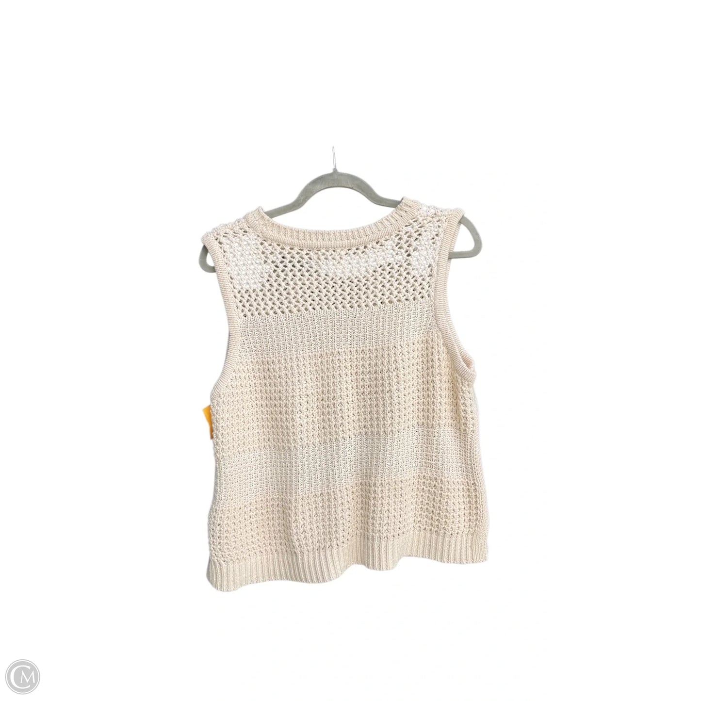 Vest Sweater By Universal Thread In Cream, Size: Xl