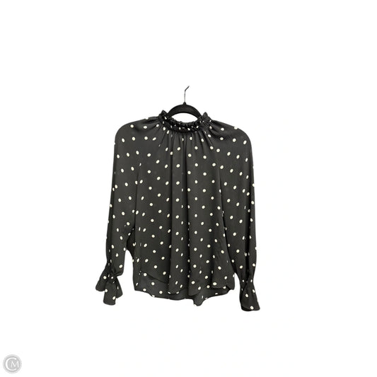 Top Long Sleeve By Loft In Polkadot Pattern, Size: Xs