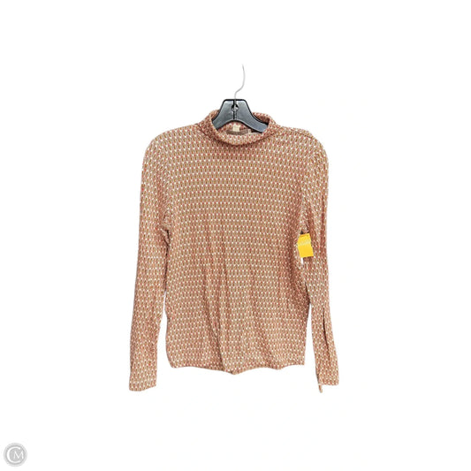 Top Long Sleeve By Loft In Orange & Yellow, Size: M