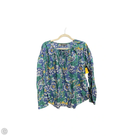 Top Long Sleeve By Olivaceous In Floral Print, Size: S