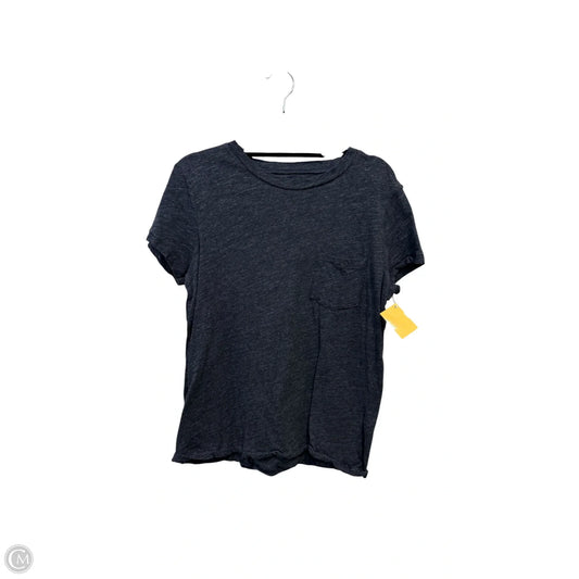 Top Short Sleeve Basic By Madewell In Grey, Size: M