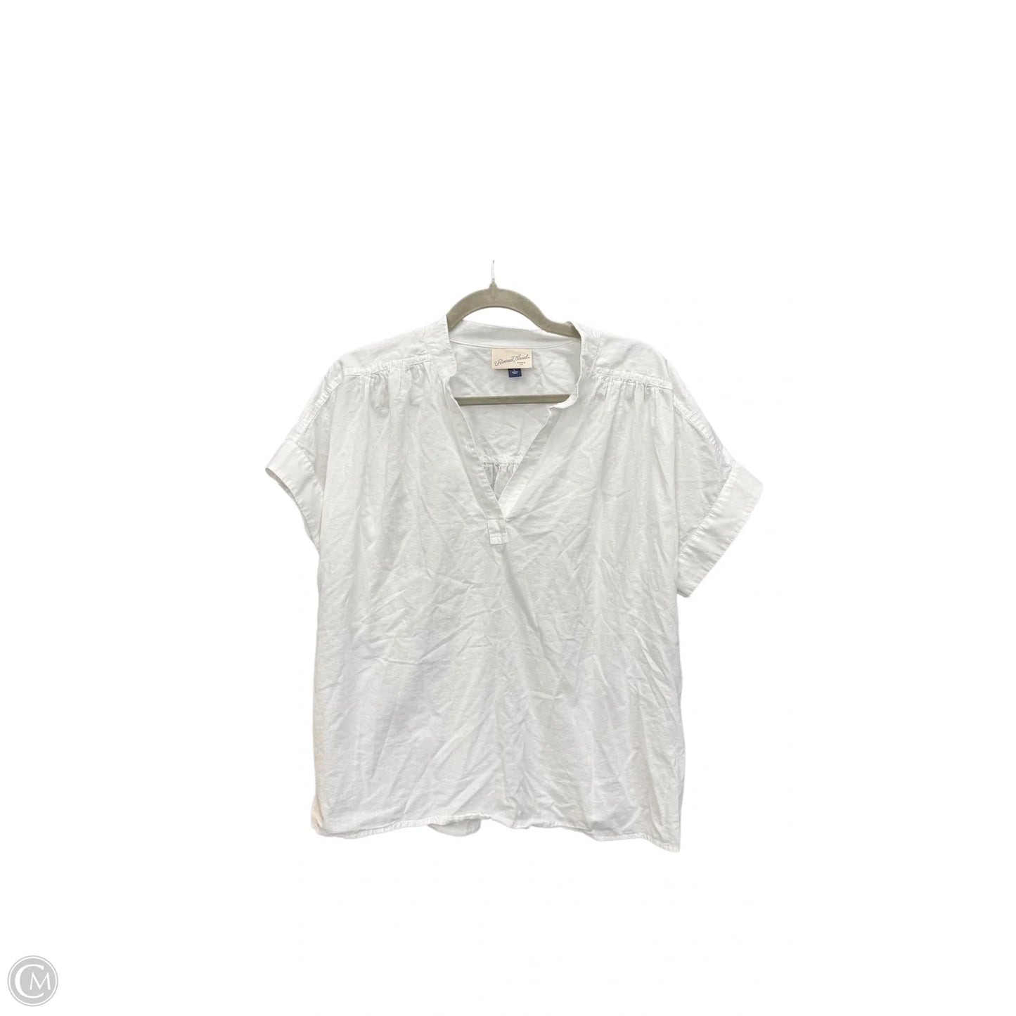 Top Short Sleeve By Universal Thread In White, Size: L