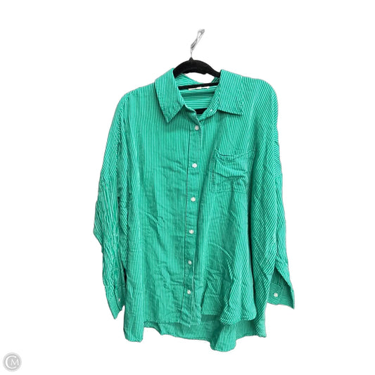 Top Long Sleeve By Copper Key In Green, Size: S