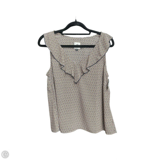 Top Short Sleeve By Cabi In Black & White, Size: S