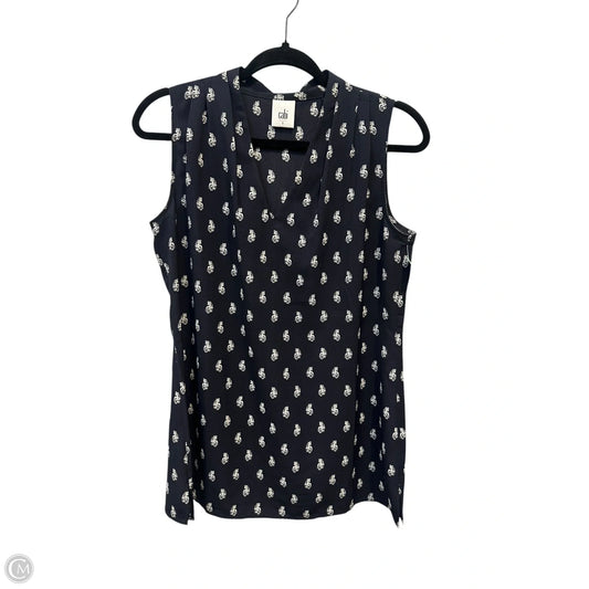 Top Sleeveless By Cabi In Navy, Size: S