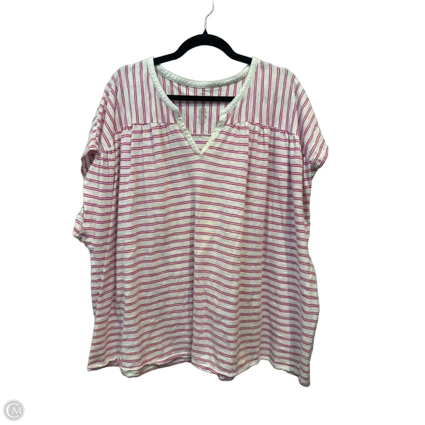 Top Long Sleeve By St Johns Bay In Striped Pattern, Size: 3x