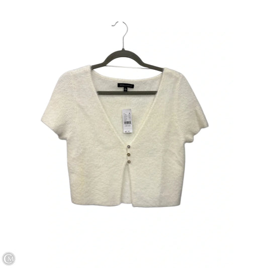 Top Short Sleeve By Kendall + Kylie In White, Size: L