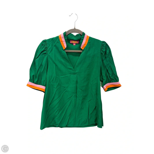 Top Short Sleeve By Thml In Green, Size: S