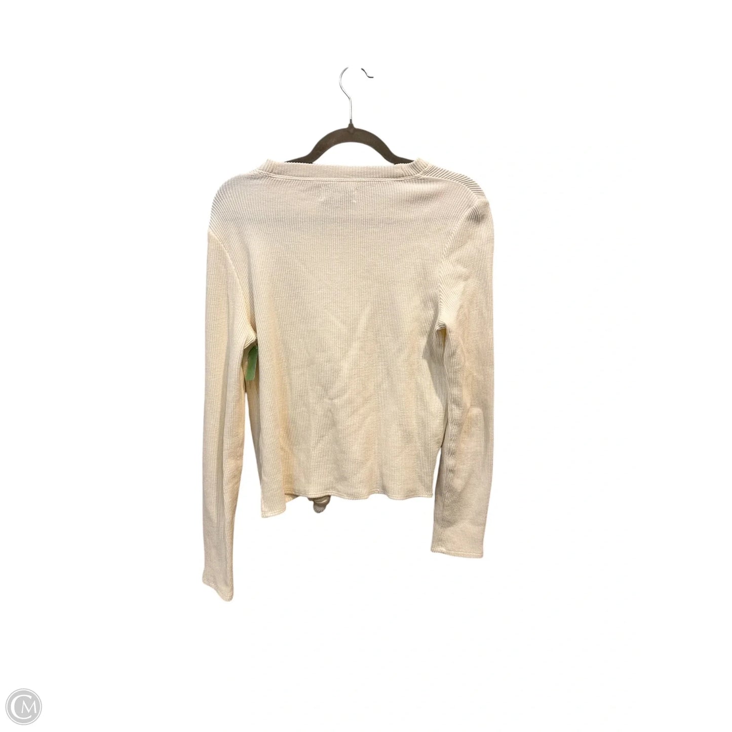 Top Long Sleeve By Madewell In Cream, Size: M