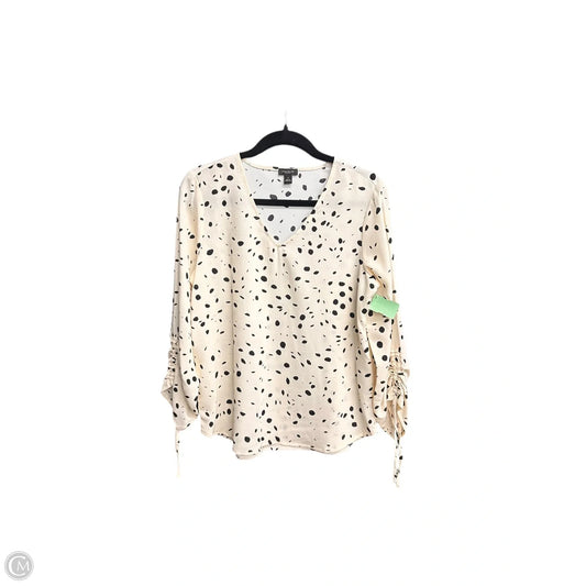 Top Long Sleeve By Ann Taylor In Animal Print, Size: M