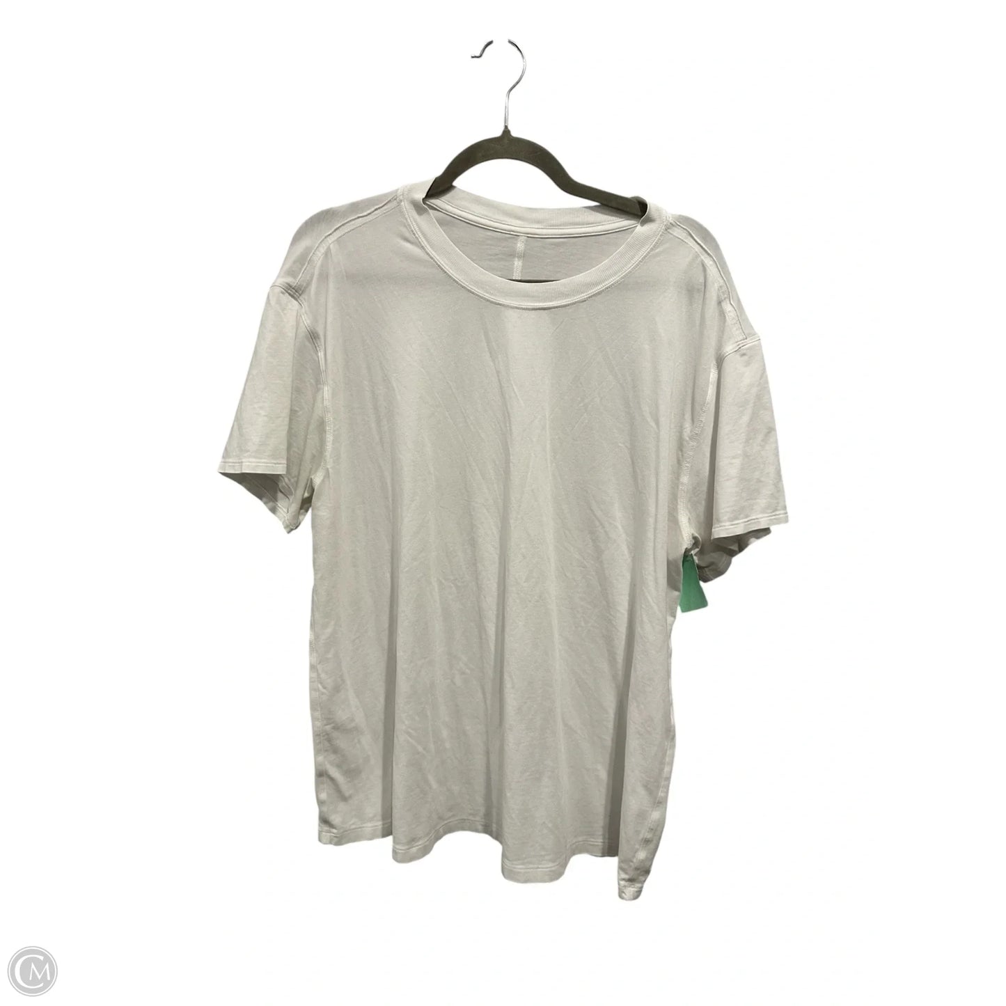 Athletic Top Short Sleeve By Lululemon In Black, Size: S