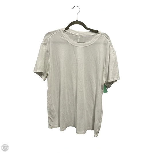 Athletic Top Short Sleeve By Lululemon In Black, Size: S