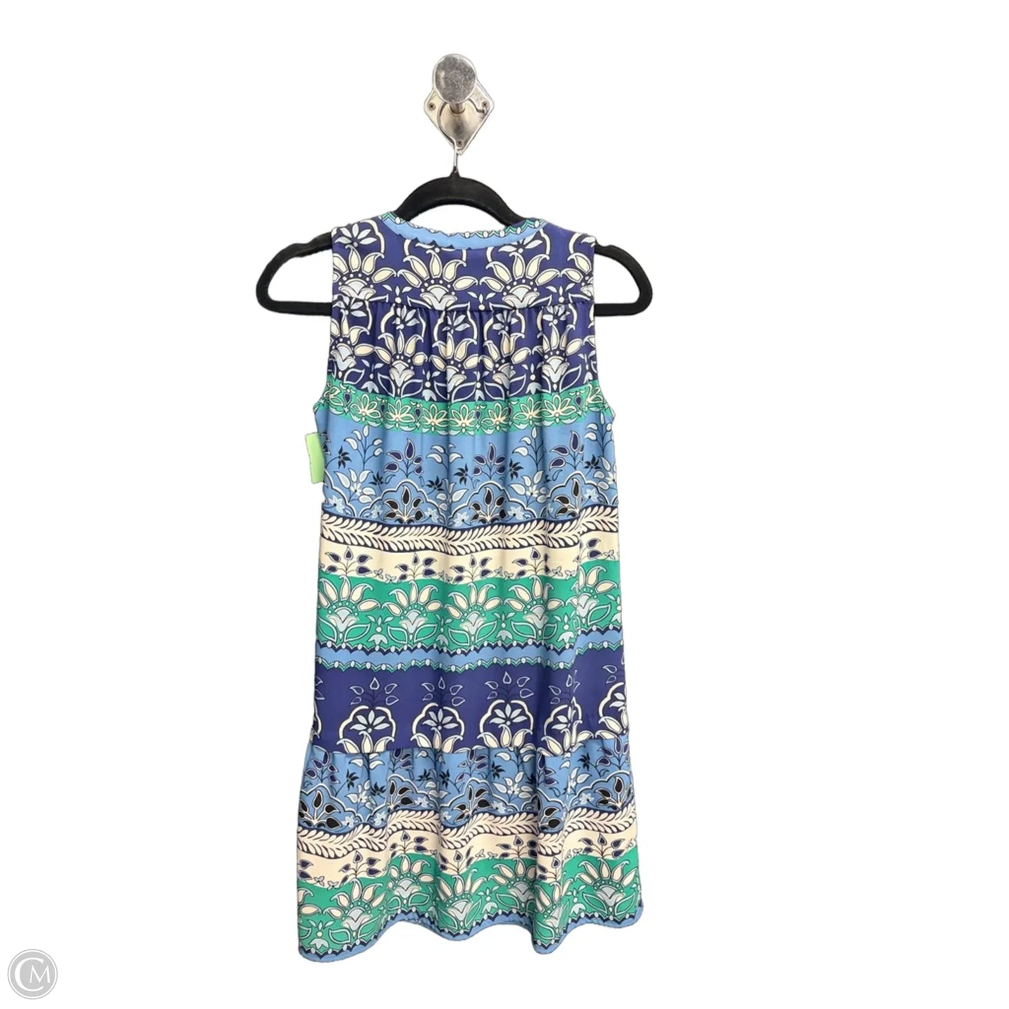 Dress Casual Short By Loft In Blue & Green, Size: S