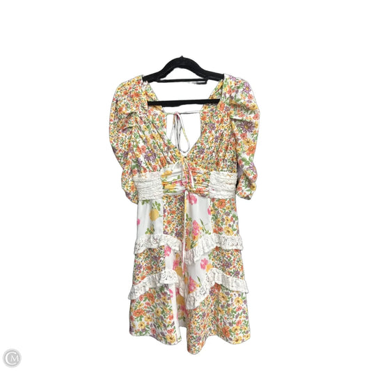 Dress Casual Short By Clothes Mentor In Floral Print, Size: M