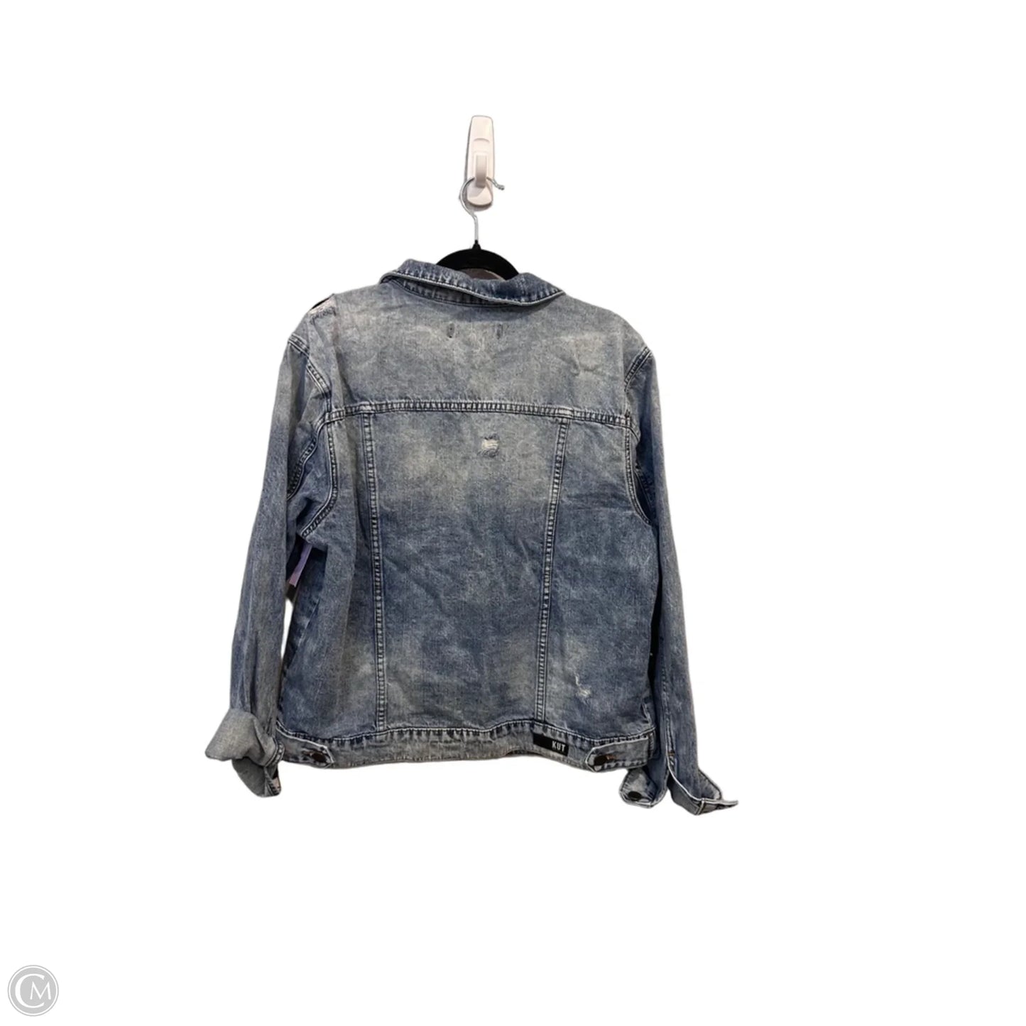 Jacket Denim By Kut In Blue Denim, Size: L